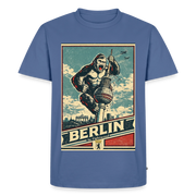 Fightwood Gorilla in Berlin - Premium männer T-Shirt - Taubenblau