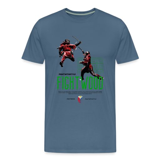 Männer Premium T-Shirt - Blaugrau