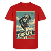 Fightwood Gorilla in Berlin - Premium männer T-Shirt - Rot