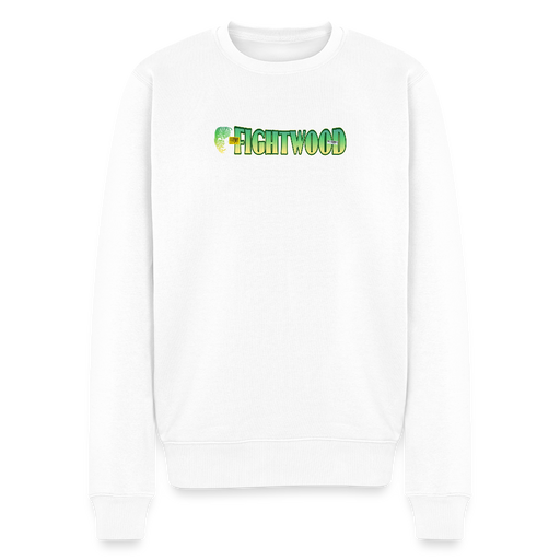 FIGHTWOOD Männer Premium Sweatshirt – mit Logo-Brustprint - Weiß