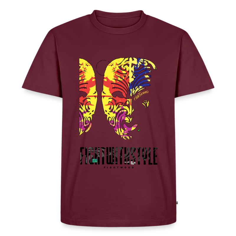 Männer Premium T-Shirt - Burgunderrot