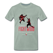 Fightwood Escrima-Kali-Arnis Männer Premium T-Shirt - Graugrün