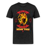 Fightwood Fightwithstyle Muay Thai - Männer Premium T-Shirt - Anthrazit
