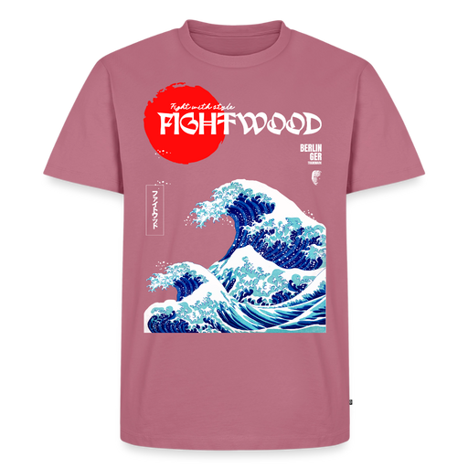 FIGHTWOOD Welle Männer Premium T-Shirt - Mauve