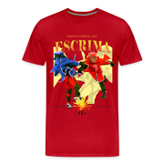 Fightwood Fightwithstyle Escrima Shirt – Premium T-Shirt für Escrima, Kali & Arnis - Hell - Rot