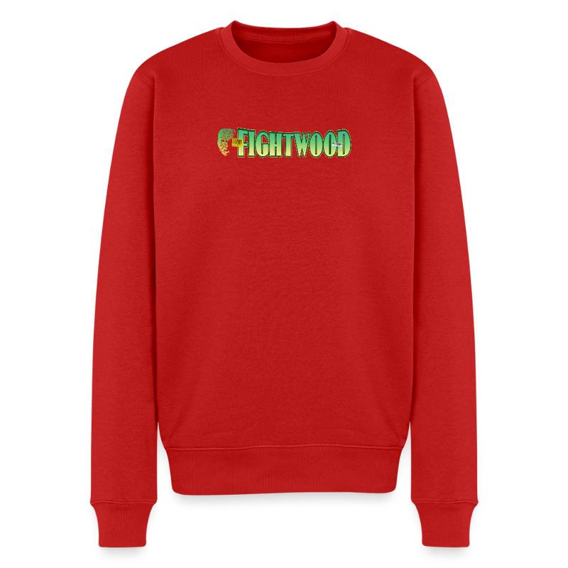 FIGHTWOOD Männer Premium Sweatshirt – mit Logo-Brustprint - Rot