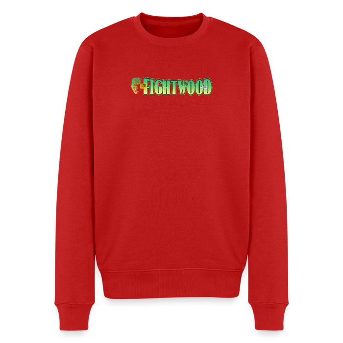 FIGHTWOOD Männer Premium Sweatshirt – mit Logo-Brustprint - Rot