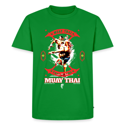 Fightwood Fightwithstyle Muay Thai - Männer Premium T-Shirt - Grün