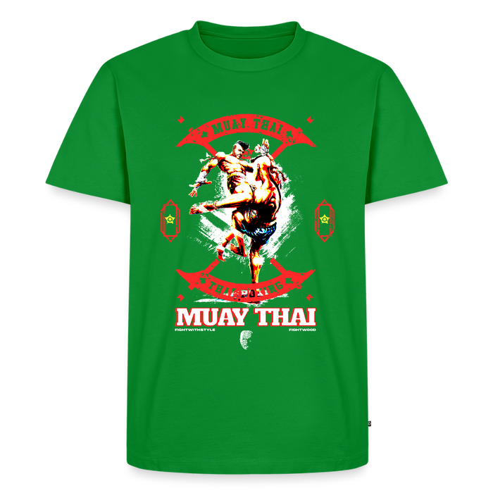 Fightwood Fightwithstyle Muay Thai - Männer Premium T-Shirt - Grün