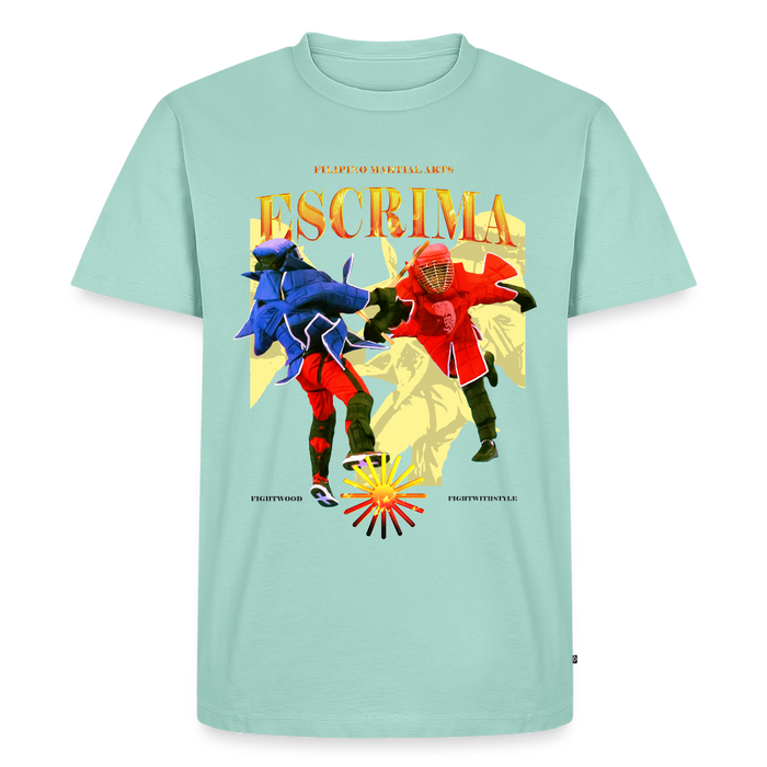 Fightwood Fightwithstyle Escrima Shirt – Premium T-Shirt für Escrima, Kali & Arnis - Hell - Mint 