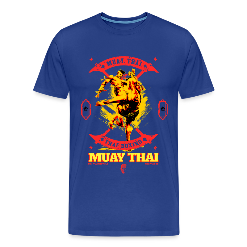 Fightwood Fightwithstyle Muay Thai - Männer Premium T-Shirt - Königsblau