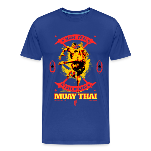 Fightwood Fightwithstyle Muay Thai - Männer Premium T-Shirt - Königsblau