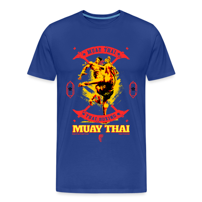 Fightwood Fightwithstyle Muay Thai - Männer Premium T-Shirt - Königsblau