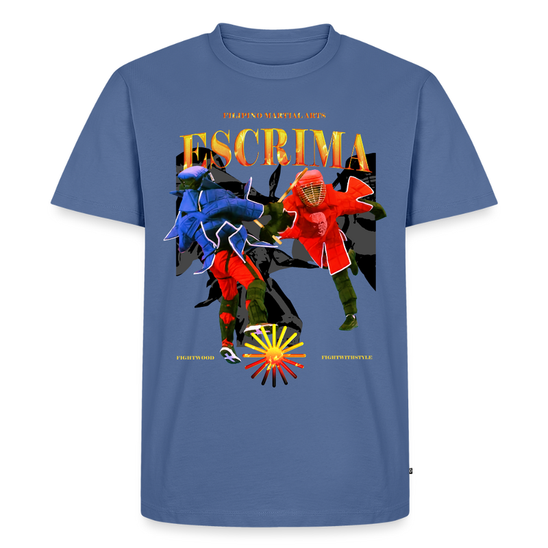 Fightwood Fightwithstyle Escrima Shirt – Premium T-Shirt für Escrima, Kali & Arnis - Taubenblau