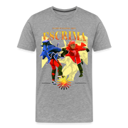 Fightwood Fightwithstyle Escrima Shirt – Premium T-Shirt für Escrima, Kali & Arnis - Hell - Grau meliert