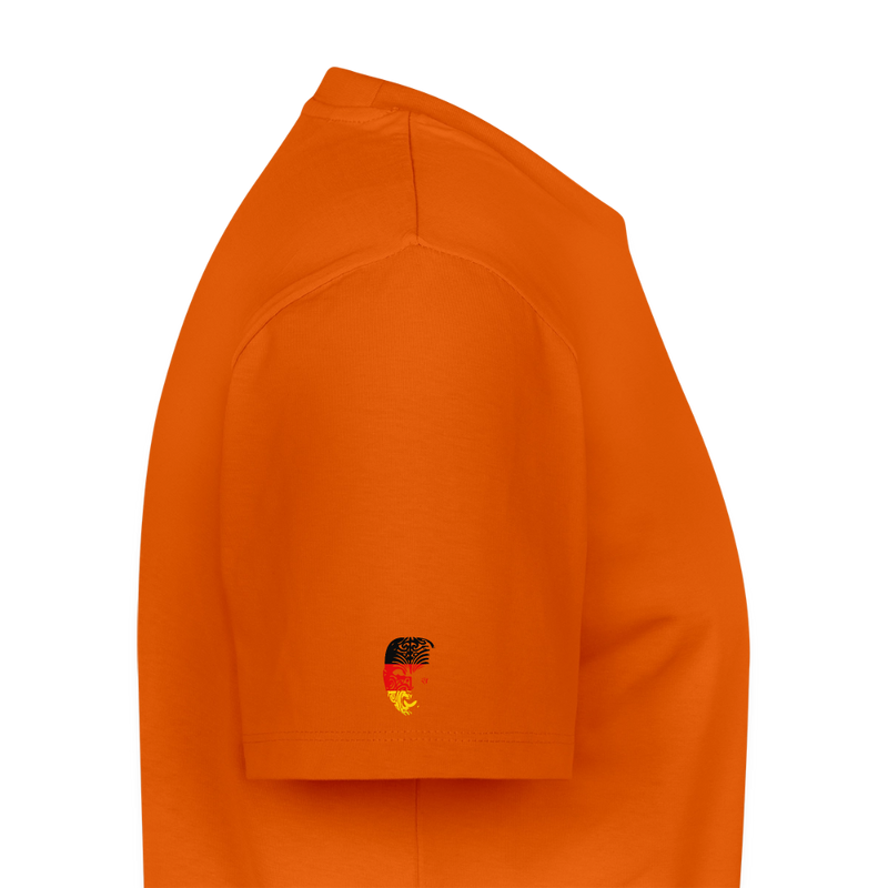 Fightwood® Germany Männer Premium T-Shirt V2 – Sleeve Edition - Orange 