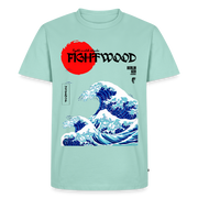 Fightwood® Fightwithstyle Big Waves Premium T-Shirt für Männer – Nachhaltig & Fair - Mint 