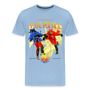 Fightwood Fightwithstyle Escrima Shirt – Premium T-Shirt für Escrima, Kali & Arnis - Hell - Sky