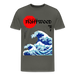 Fightwood® Fightwithstyle Big Waves Premium T-Shirt für Männer – Nachhaltig & Fair - Asphalt