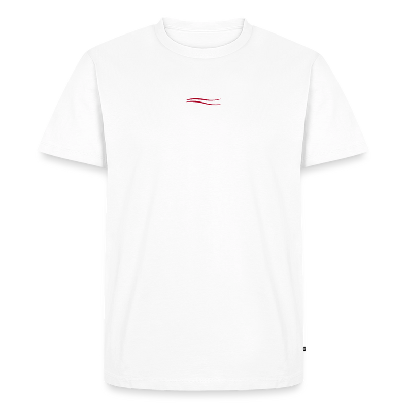 Fightwood® Austria Männer Premium T-Shirt – Fair produziert, 150 g/m², Training & Freizeit - Weiß