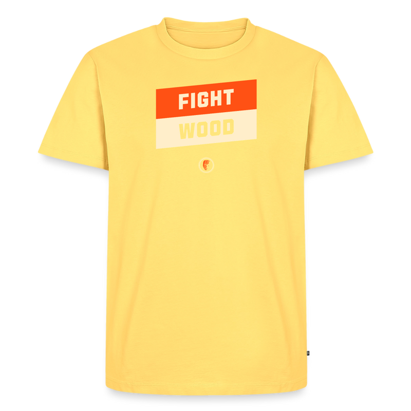 Fightwood Deklivo Männer Premium T-Shirt - Pastellgelb