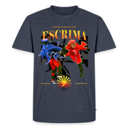 Fightwood Fightwithstyle Escrima Shirt – Premium T-Shirt für Escrima, Kali & Arnis - Jeansblau 