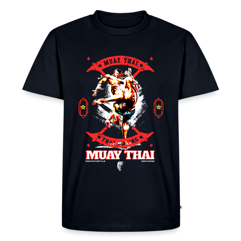 Fightwood Fightwithstyle Muay Thai - Männer Premium T-Shirt - Navy