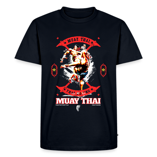 Fightwood Fightwithstyle Muay Thai - Männer Premium T-Shirt - Navy