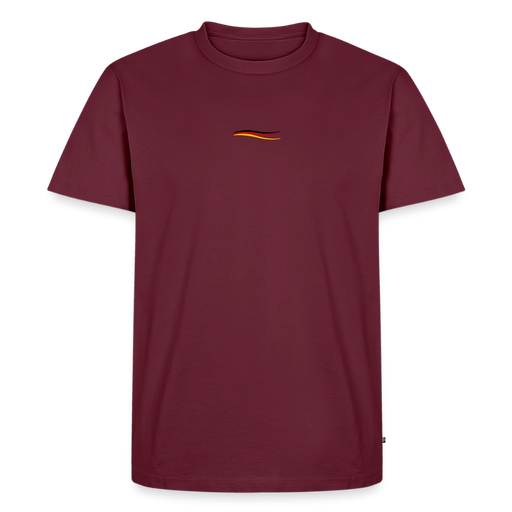 Fightwood® Germany Männer Premium T-Shirt V2 – Sleeve Edition - Burgunderrot