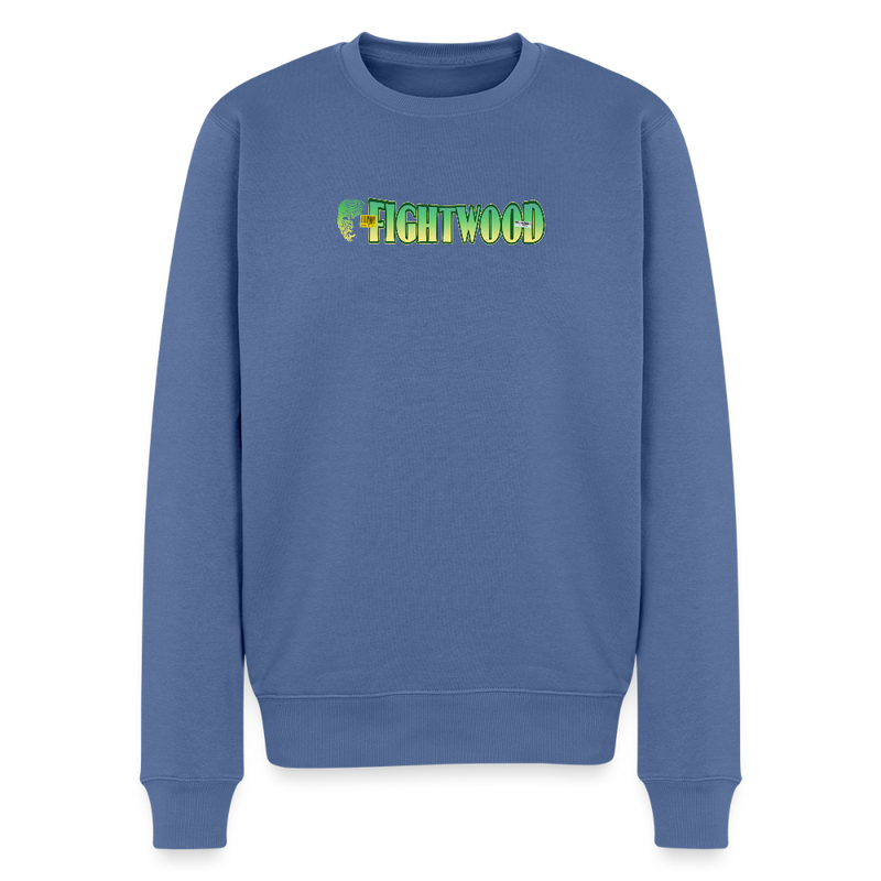 FIGHTWOOD Männer Premium Sweatshirt – mit Logo-Brustprint - Taubenblau