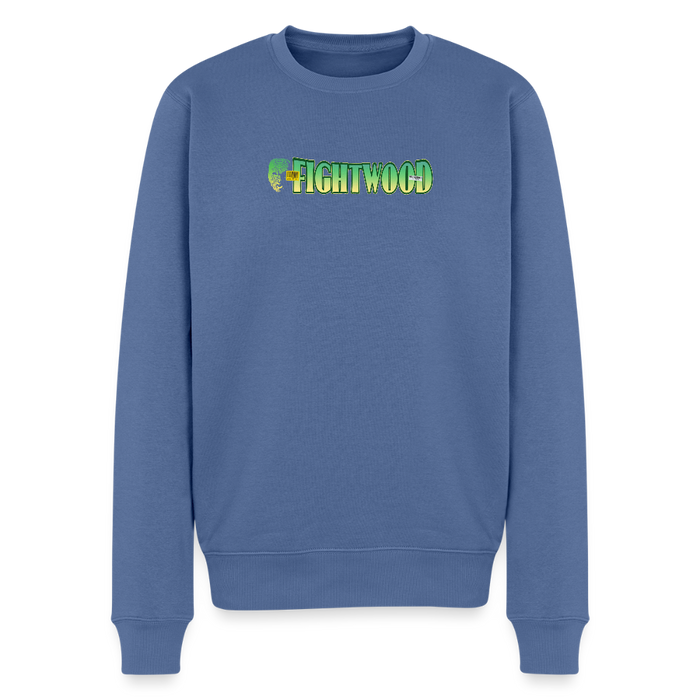 FIGHTWOOD Männer Premium Sweatshirt – mit Logo-Brustprint - Taubenblau