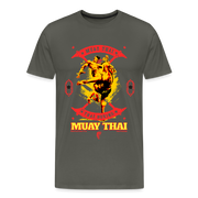 Fightwood Fightwithstyle Muay Thai - Männer Premium T-Shirt - Asphalt