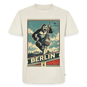Fightwood Gorilla in Berlin - Premium männer T-Shirt - Naturweiß