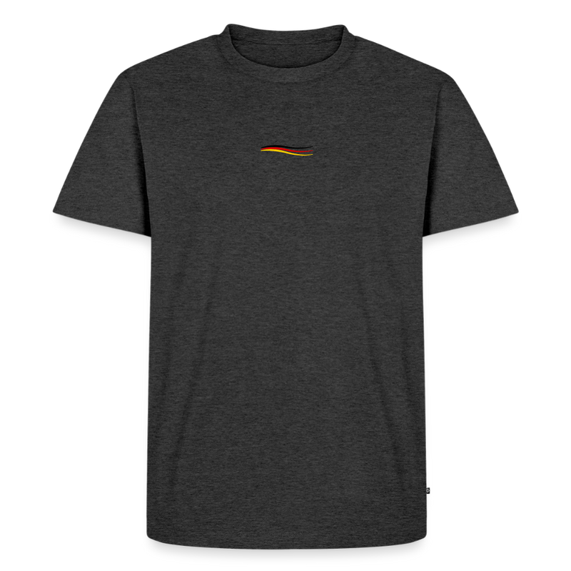 Fightwood® Germany Männer Premium T-Shirt V2 – Sleeve Edition - Anthrazit meliert