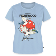 Fightwood Fightwithstyle Cranes - Frauen Premium T-Shirt - Hellblau