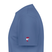 Fightwood® Austria Männer Premium T-Shirt – Fair produziert, 150 g/m², Training & Freizeit - Taubenblau
