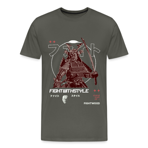 Fightwood Samurai Premium T-Shirt – Nachhaltig, Bequem & Stylisch - Asphalt