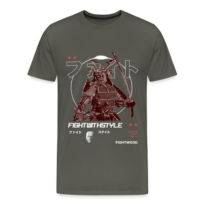 Fightwood Samurai Premium T-Shirt – Nachhaltig, Bequem & Stylisch - Asphalt