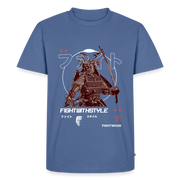 Fightwood Samurai Premium T-Shirt – Nachhaltig, Bequem & Stylisch - Taubenblau