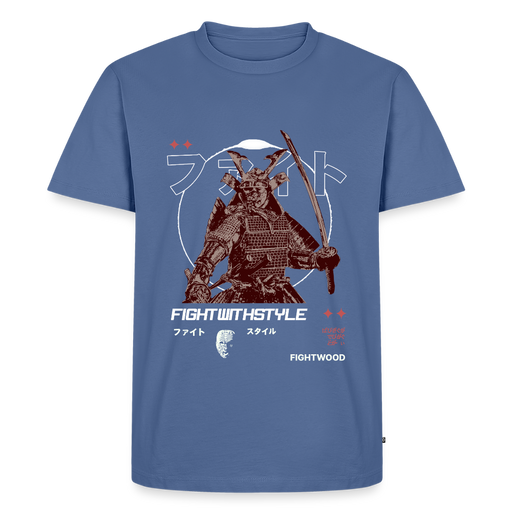Fightwood Samurai Premium T-Shirt – Nachhaltig, Bequem & Stylisch - Taubenblau