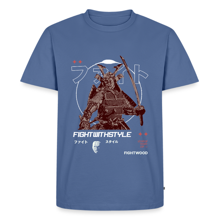 Fightwood Samurai Premium T-Shirt – Nachhaltig, Bequem & Stylisch - Taubenblau