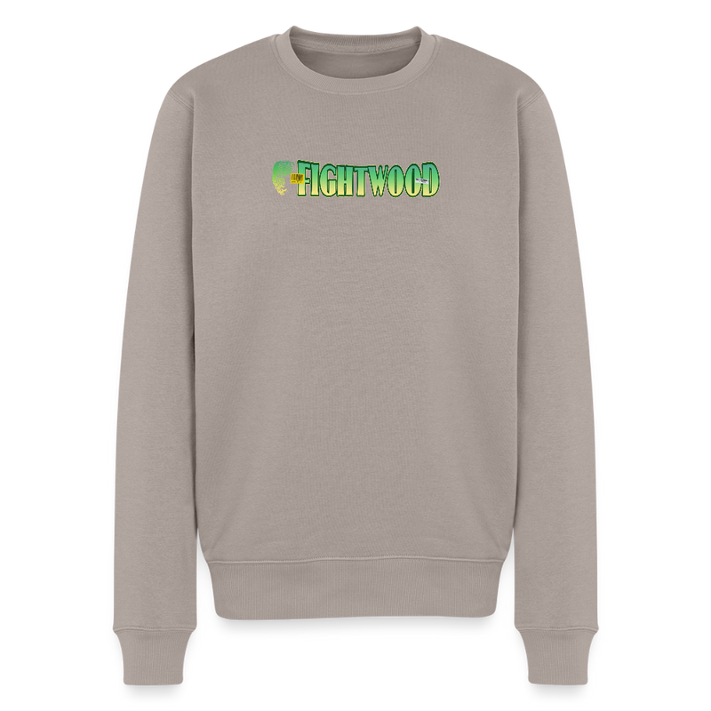 FIGHTWOOD Männer Premium Sweatshirt – mit Logo-Brustprint - Taupe