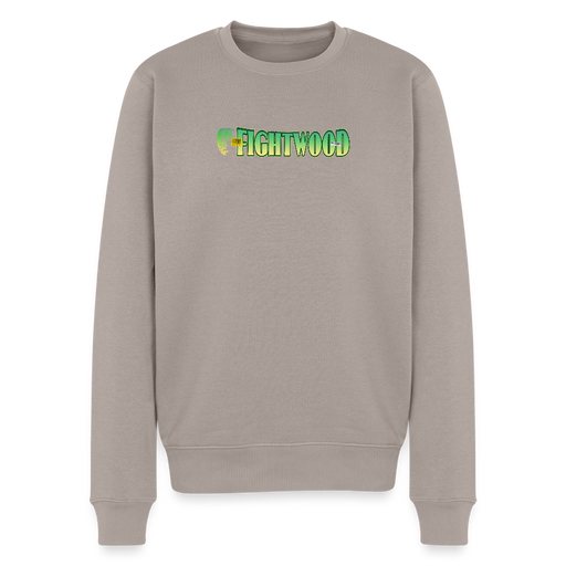FIGHTWOOD Männer Premium Sweatshirt – mit Logo-Brustprint - Taupe