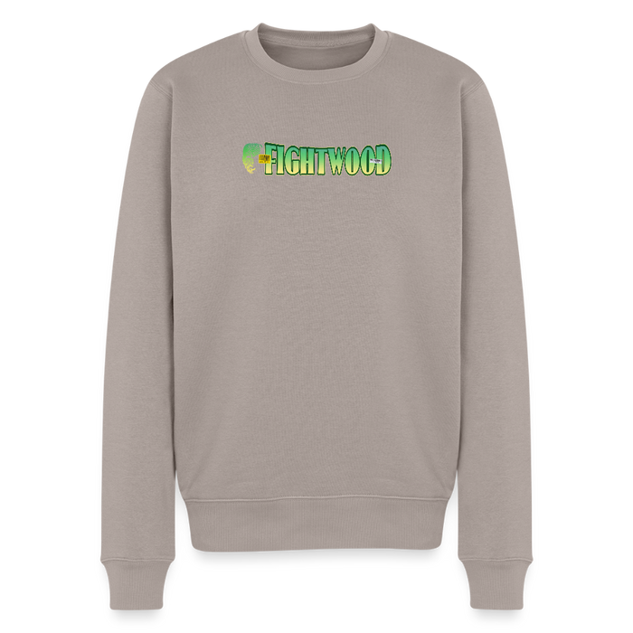 FIGHTWOOD Männer Premium Sweatshirt – mit Logo-Brustprint - Taupe