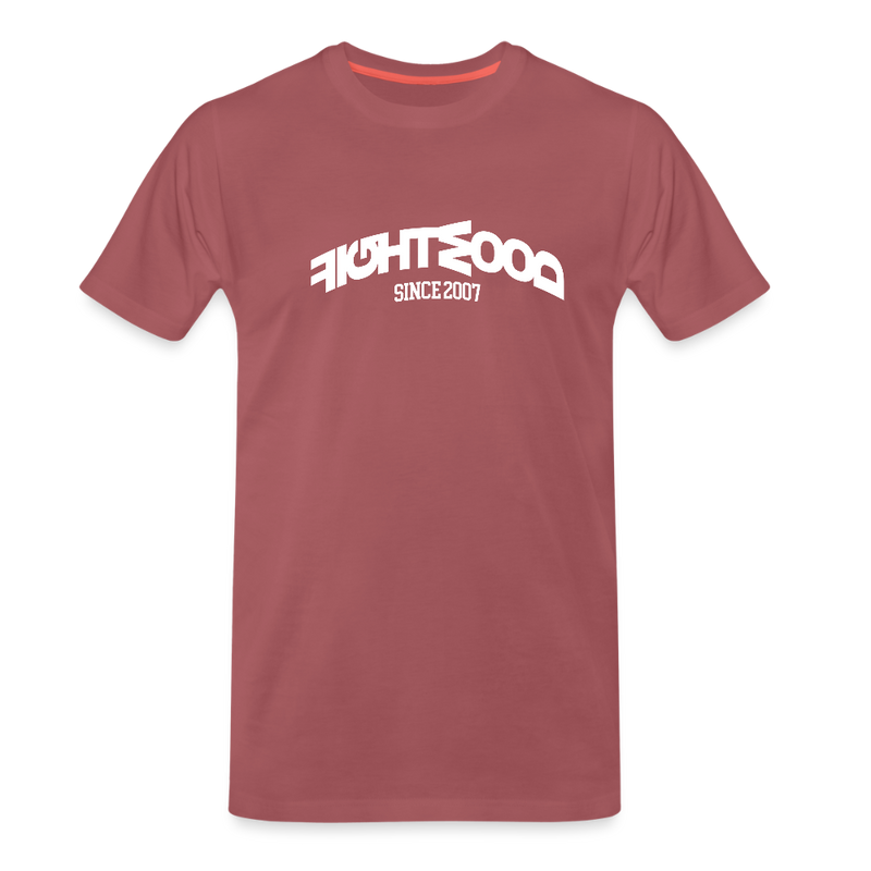 Fightwood Muddled Männer Premium T-Shirt - washed Burgundy