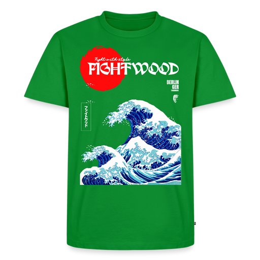 FIGHTWOOD Welle Männer Premium T-Shirt - Grün