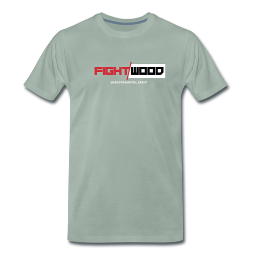 Männer Premium T-Shirt - Graugrün