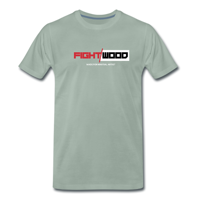 Männer Premium T-Shirt - Graugrün