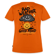 Fightwood good Mood bad Weather Frauen Premium T-Shirt - Orange 