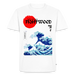 Fightwood® Fightwithstyle Big Waves Premium T-Shirt für Männer – Nachhaltig & Fair - Weiß